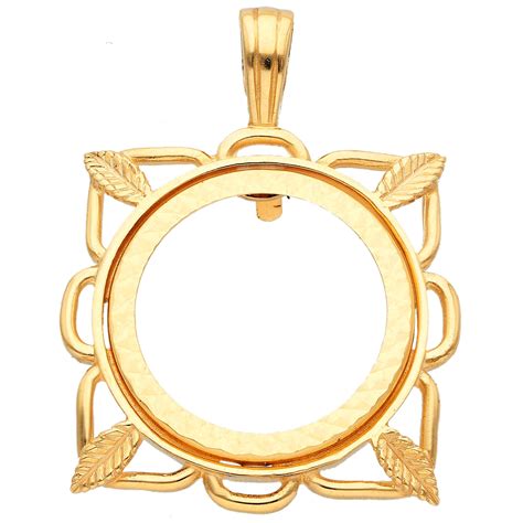 9ct Yellow Gold Half Sovereign Coin Mount Pendant Buy Online Free