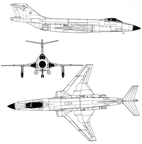 McDonnell F-101 Voodoo Blueprint - Download free blueprint for 3D modeling