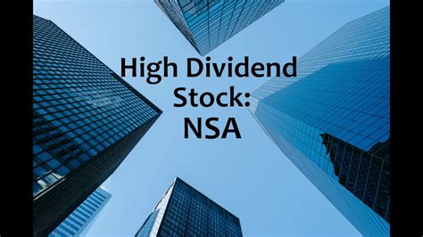 High Dividend Stock National Storage Affiliates Trust NSA YouTube