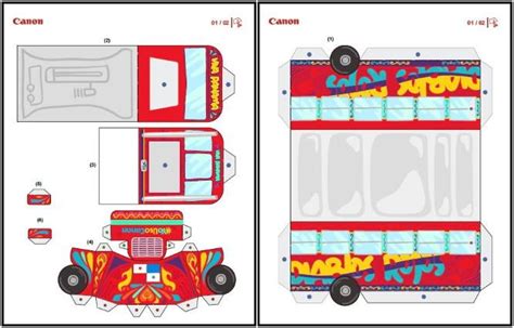 PAPERMAU: Viva Panama - Diablo Rojo Bus Paper Toy - by Atlas Digital ...