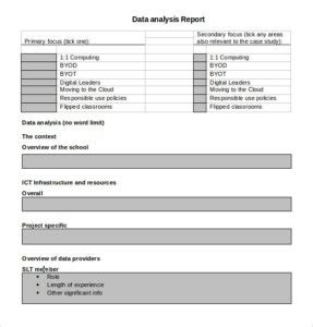 Project Analysis Report Template 8 PROFESSIONAL TEMPLATES