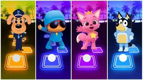 Sheriff Labrador Bluey Bingo Pinkfong Pogo Pocoyo Cocomelon