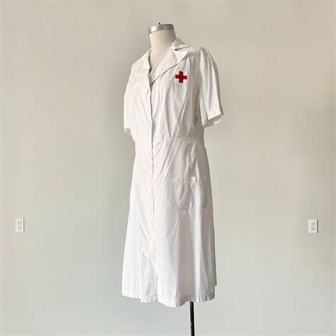 Vintage 1940s Nurse Uniform Dress WWII Era Nurse Un Gem