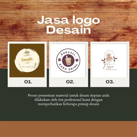 Jual JASA DESIGN LOGO Profesional Logo Toko Cake Dessert Fashion