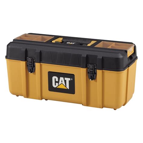 Cat Premium Plastic Portable Tool Box with Lid Organization and