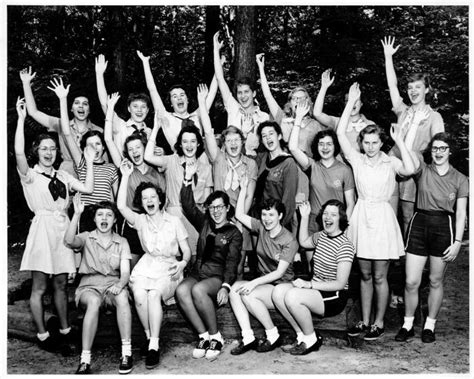 Girl Scouts Of The Usa Archival Item Twenty One Senior Scouts Pose