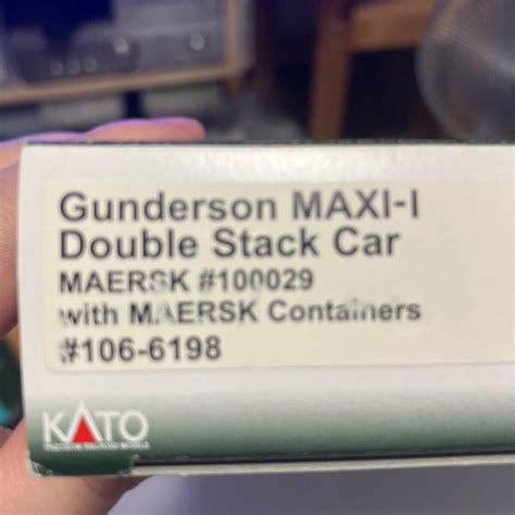 KATO Gunderson MAXI I Double Stack Car 5 Uunit Set MAERSK 100029 With