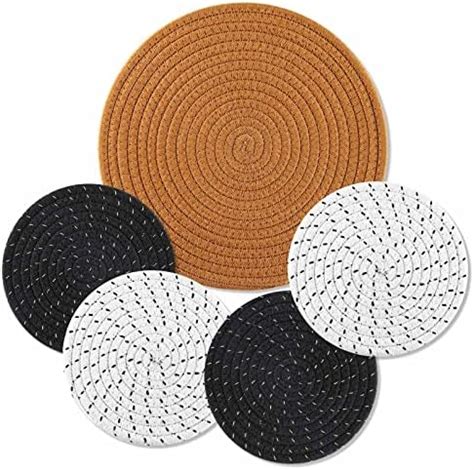 Amazon Billbotk Trivets For Hot Dishes Pieces Pot Holders For Kitchen Cotton Woven