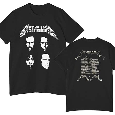 Metallica Black Album Tour 1991 1992 2-sided Shirt - TokoPyramid