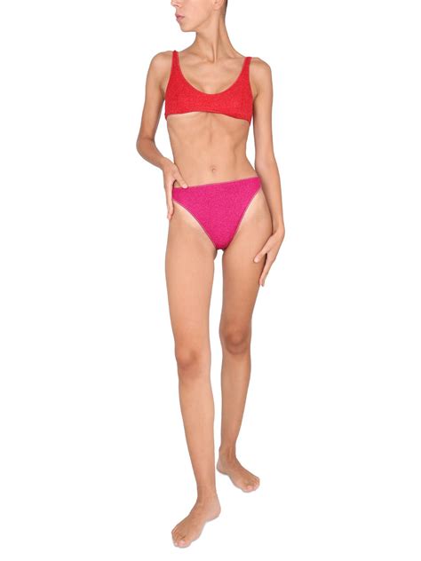 Oseree 90s Lurex Lumiere Bikini Rosso Editorialist