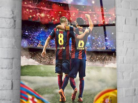 FC Barcelona Legends: Iniesta x Xavi by The House of Art on Dribbble