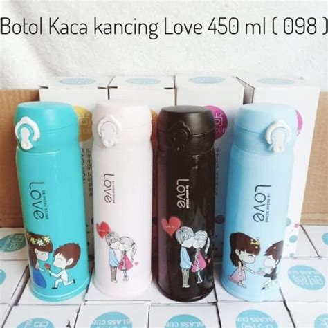 Jual New Botol Kaca Kancing Love Story Botol Kaca Pure Love Tutup