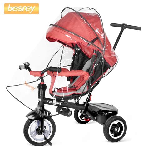 Besrey Kids Trike 7 в 1 трехколесная детская коляска на колесиках с ...