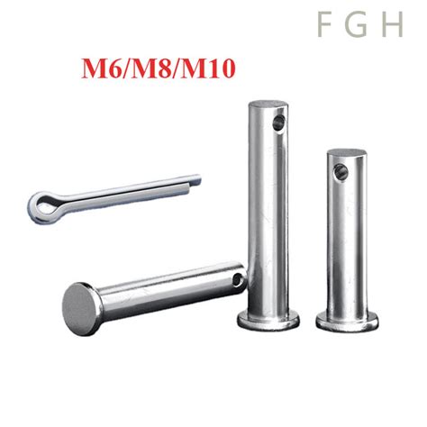 Fghdw Y Single Hole Clevis Pins Flat Head Clevis Pins Steel Pin