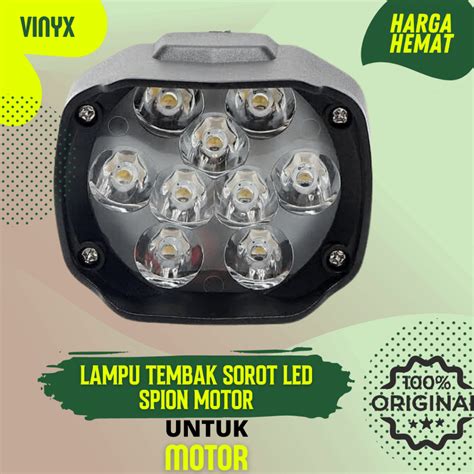 Jual Lampu Tembak Sorot Led Spion Motor Laser Gun Cree Mata