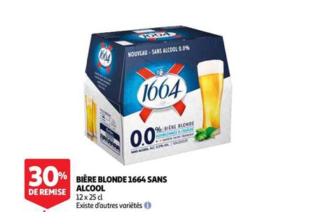 Promo Bi Re Blonde Sans Alcool Chez Auchan Icatalogue Fr