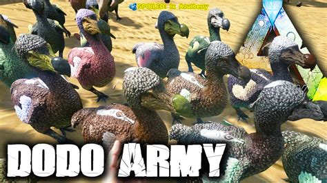 Ark Survival Evolved Dodo Army Wars Ark Gameplay Letsplay P