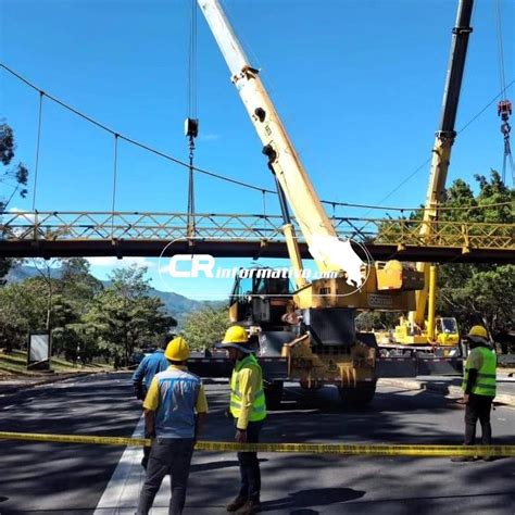 Hoy 3 de enero se inicia remoción de la estructura del puente peatonal