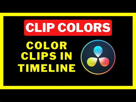 How To Color Your Clips In The TimeLine To Stay Organized Davinci