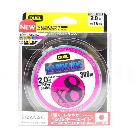 Sedal multifilamento DUEL HARDCORE PE X M MULTICOLOR Tienda de artículos de