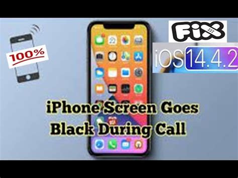 How To Fix Iphone Screen Goes Black During Call Youtube