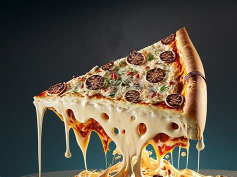 Pizza Melted Cheese Dripping Stock Illustrations 124 Pizza Melted