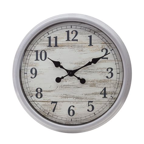 Kg Wall Clock 20in Antique Grey Grayglass Rustic Wall Clocks