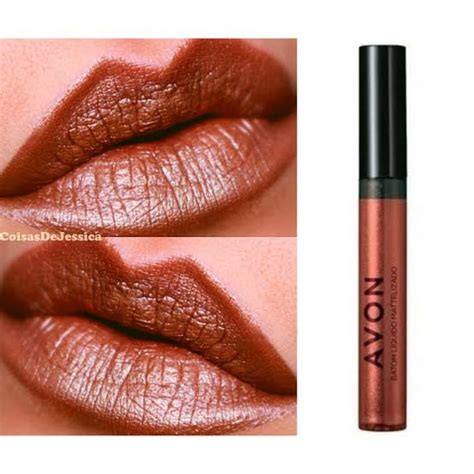 Batom Líquido Mattelizado Cor Bronze Avon Shopee Brasil