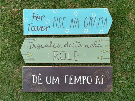 Placa De Jardim Pise Na Grama Elo7 Produtos Especiais Novelty Sign