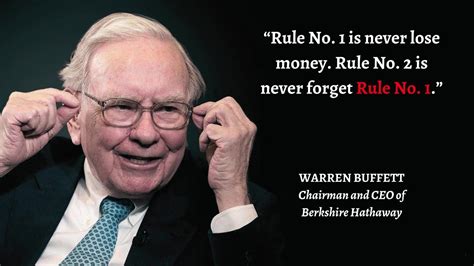 Rule No1 Is Never Lose Money Rule No2 Is Never Forget Rule No 1