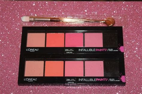 Lot Of 2 Loreal Infallible Paints Blush Palette 230 Blush Brush