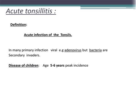 Diseases Of Tonsils And Adenoids Ppt