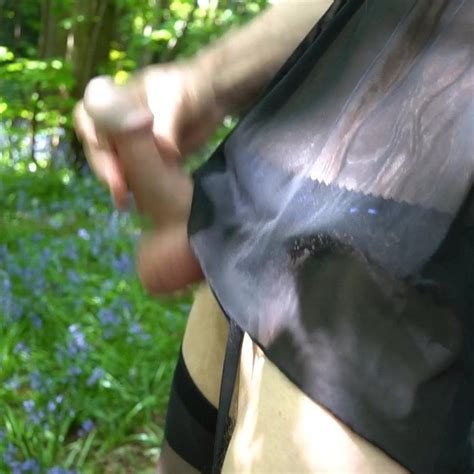 Wanking In Panties And Suspenders Out In The Woods Gay Xhamster