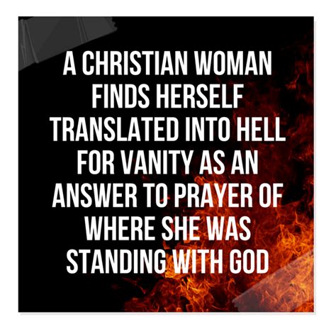 A Christian Woman Finds Herself Translated Into Hell For Vanity As An