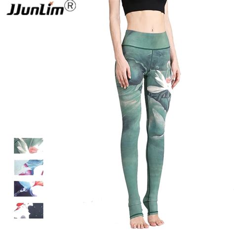 Women Sexy Yoga Pants Printed Dry Fit Sport Pants Elastic Fitness Gym