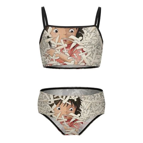 Spirited Away Girls Bikini Swimsuits Two Piece Beach Bathing Suit Swimwear 10 12Y 150cm