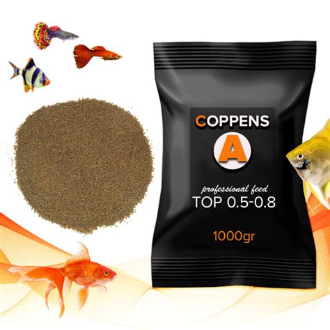 Характеристики COPPENS TOP 0.5-0.8мм, 1000гр - высокобелковый корм для ...