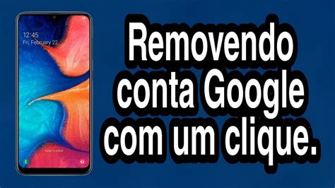 Remover Conta Google Samsung A20 Atualizado YouTube