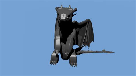 Toothless Model Rigged By Scalypride On Deviantart