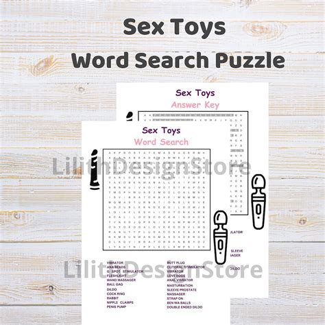 Sex Toys Word Search Puzzle Nsfw Word Search Nasty Adult Puzzles Dirty Word Game Funny Dirty X