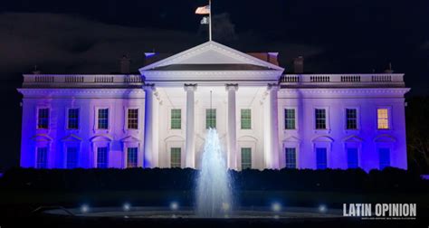 La Casa Blanca Se Ilumina Con Los Colores De La Bandera De Israel