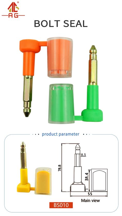 iso certificated customs security seals tamper proof bolt seals