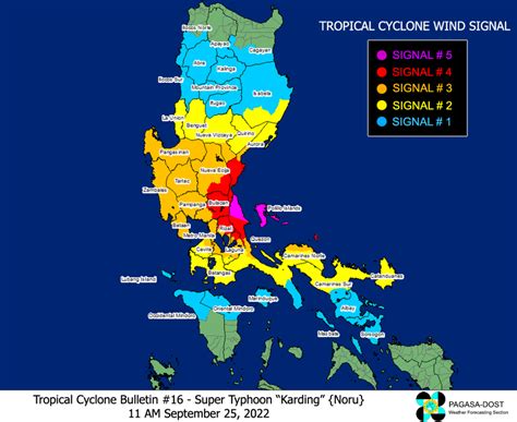 Pagasa Warns Of Signal No In Ph Due To Super Typhoon Karding The