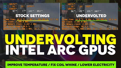 Undervolt Intel Arc A A A Improve Temperature Coil