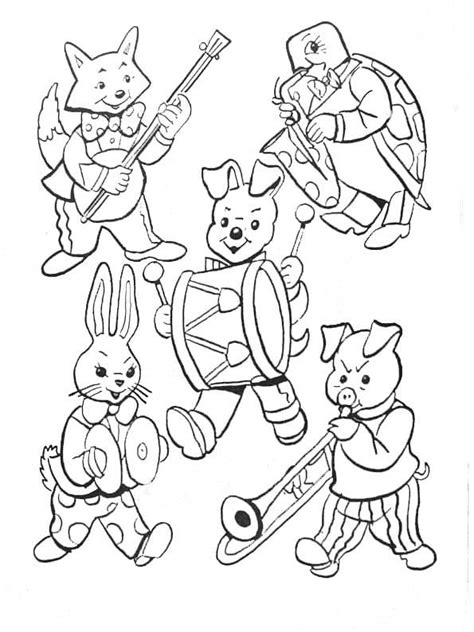 Coloriage Musiciens Pour Les Enfants T L Charger Et Imprimer Gratuit