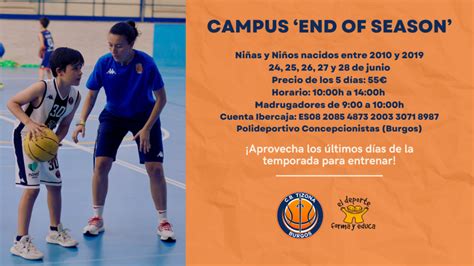 Apúntate al Campus End of Season del Tizona CB Tizona