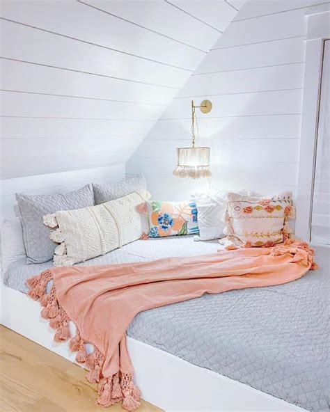 White Shiplap Bonus Room With White Bed Soul Lane