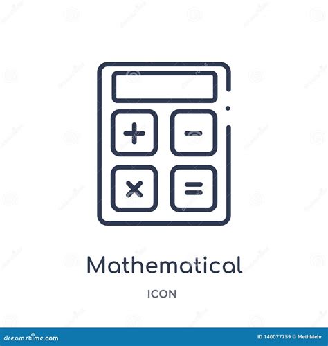 Mathematical Operations Icon From Technology Outline Collection Thin