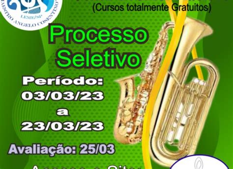 Inscrições para aulas de música gratuitas Prefeitura Municipal de Leme