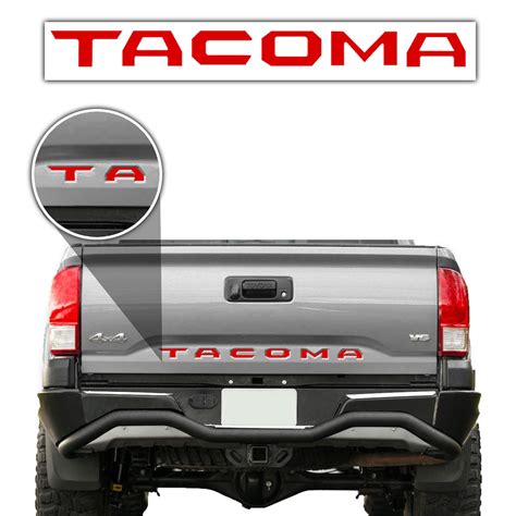 Tailgate Letter Insert Vinyl Decal Stickers Fits Toyota Tacoma Etsy